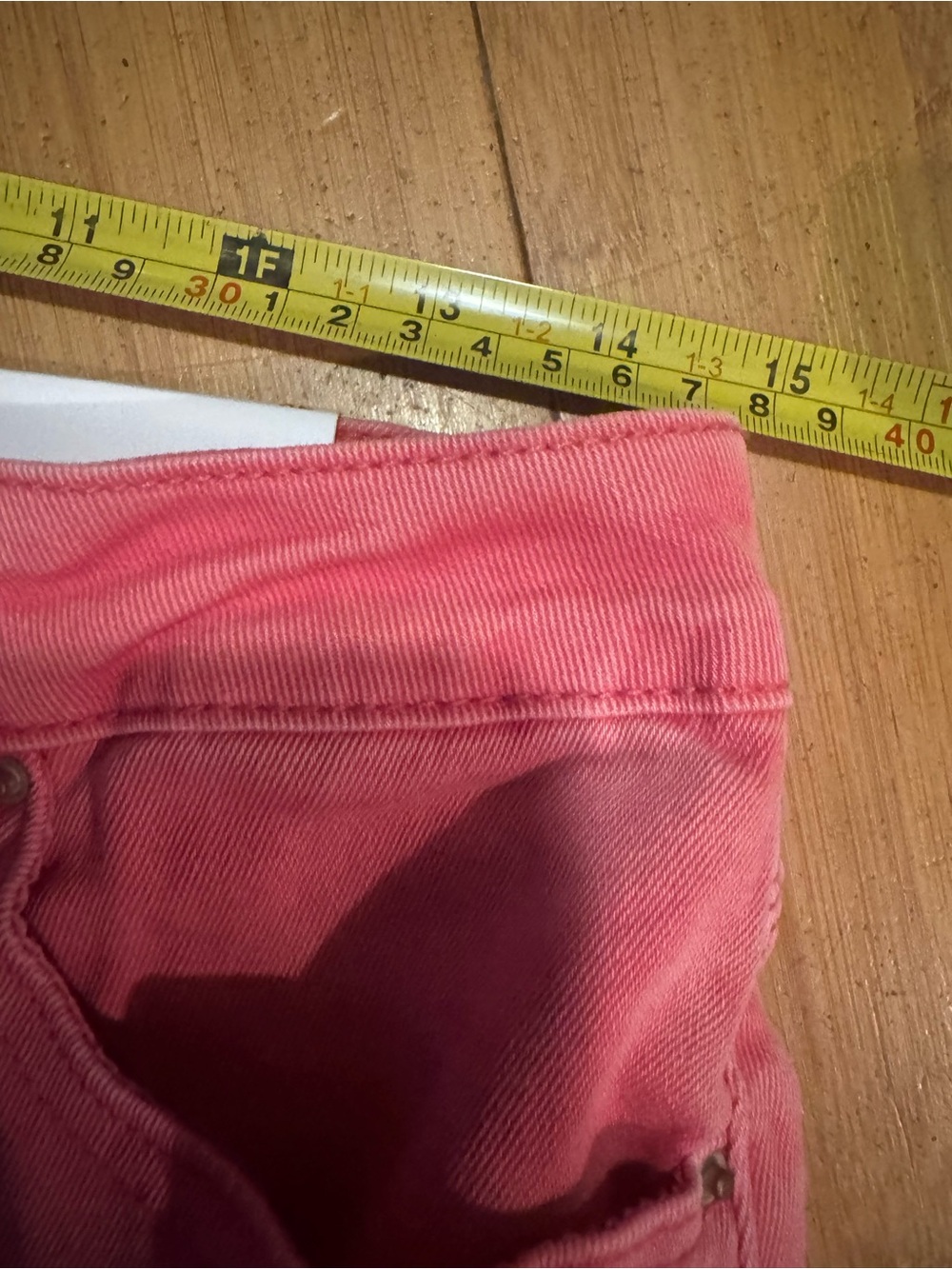 Zenana Coral Pink Frayed Hem Jeans - Picture 6 of 8